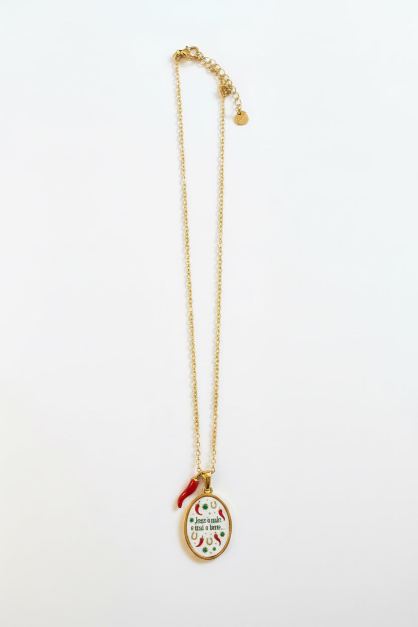 Collana Jesce ‘O Male E Tras ‘O Bene 🌶️ 🧲🍀