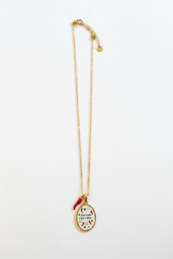 Collana Jesce ‘O Male E Tras ‘O Bene 🌶️ 🧲🍀
