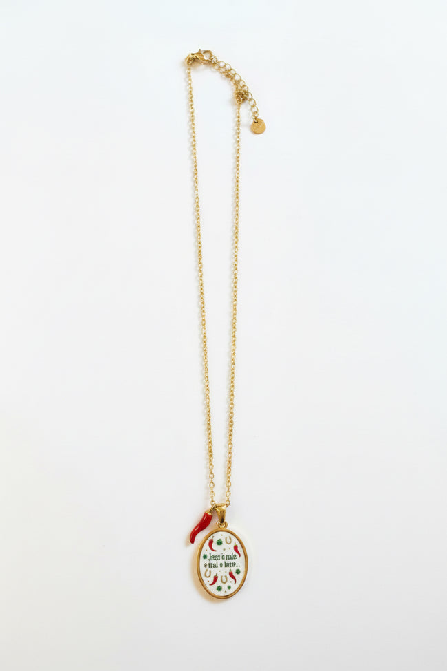 Collana Jesce ‘O Male E Tras ‘O Bene 🌶️ 🧲🍀
