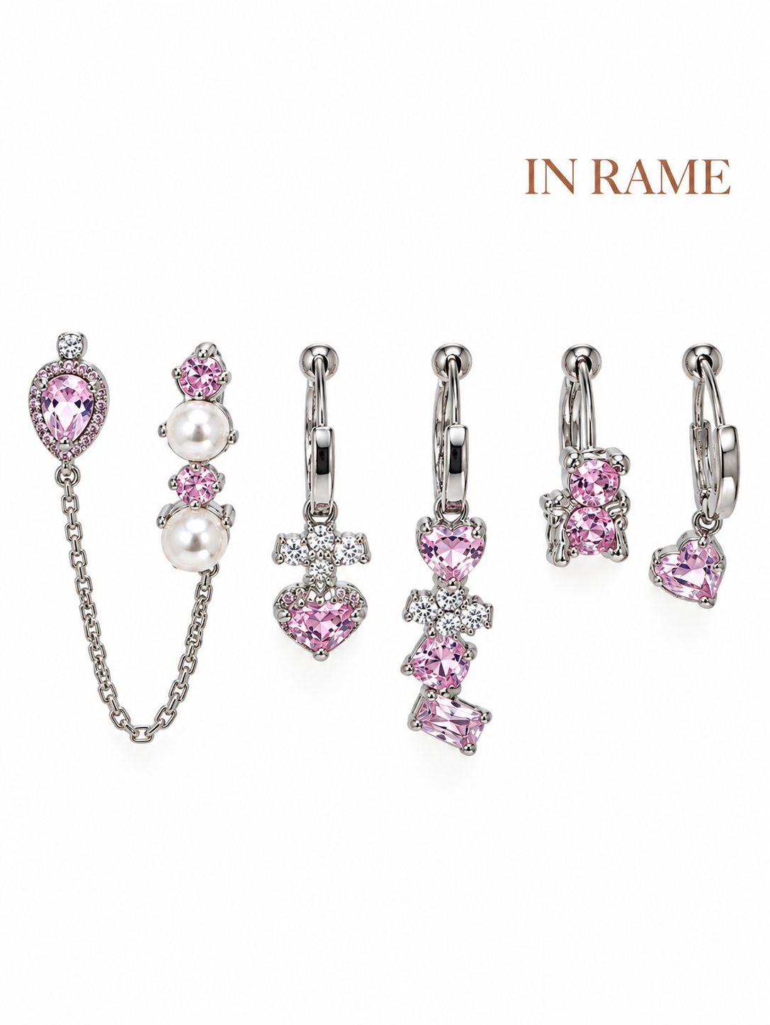 Set Orecchini Rosa