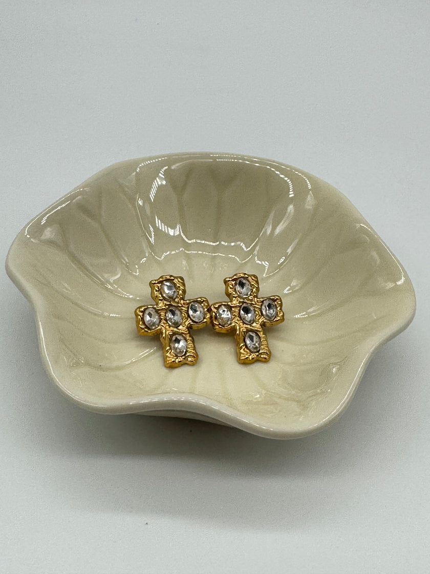 Orecchini Croce Bold