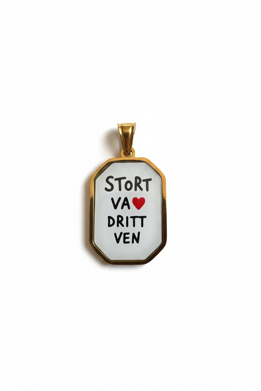 Ciondolo Stort Va ❤️ Dritt Ven