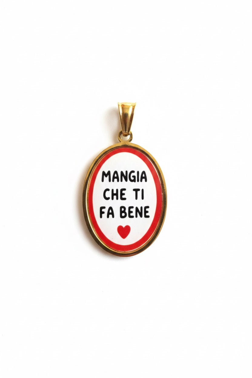 Ciondolo Mangia Che Ti Fa Bene ❤️