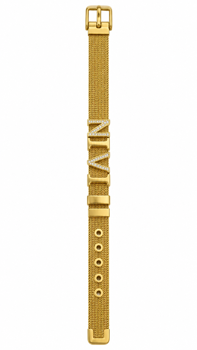 Lettere Con Strass Bracciale My Letter