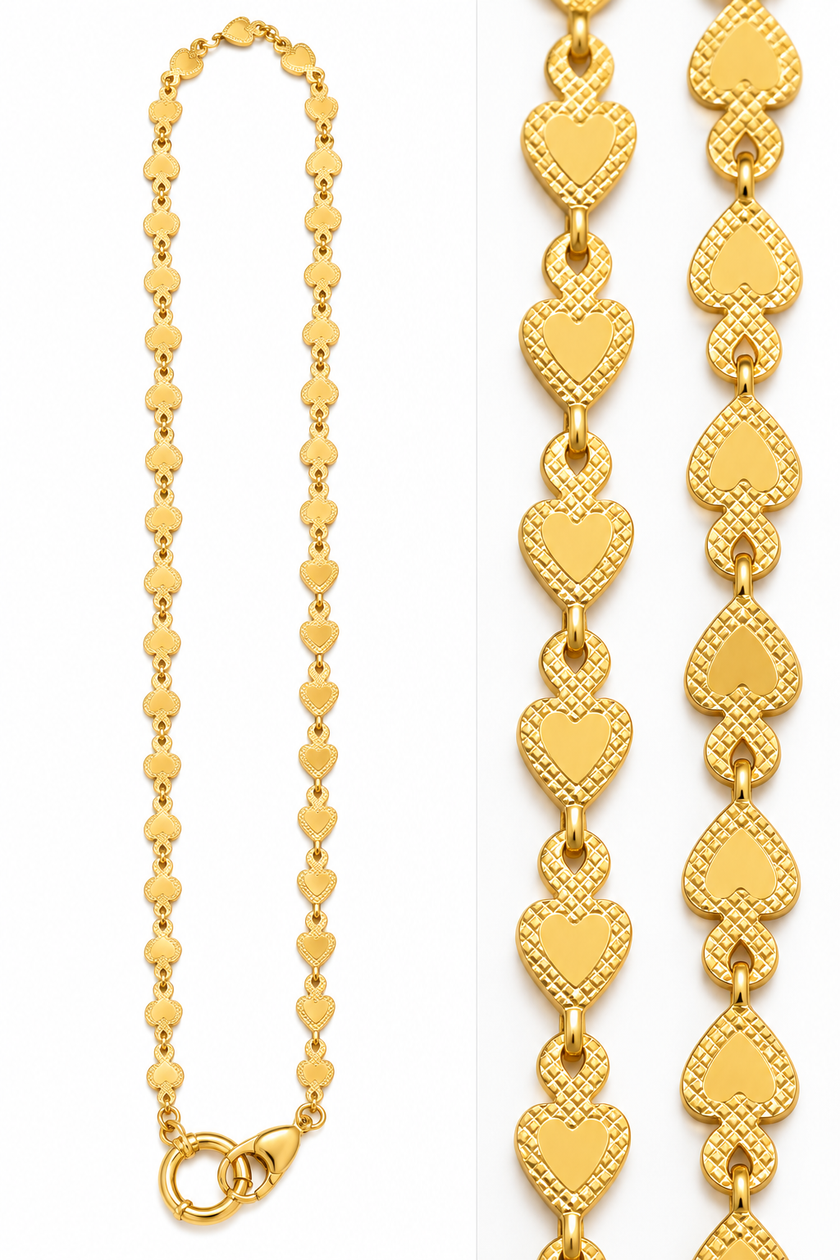 Collana Cuore Doppio Cursore