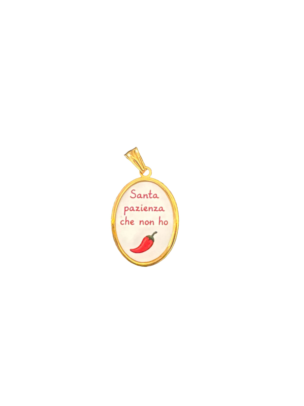 Ciondolo Santa Pazienza Che Non Ho 🌶️