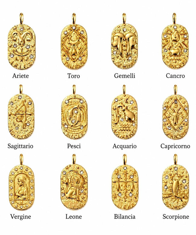 Ciondolo Zodiac                            ♈️ ♉️ ♊️ ♋️ ♌️ ♍️ ♎️ ♏️ ♐️ ♑️ ♒️ ♓️