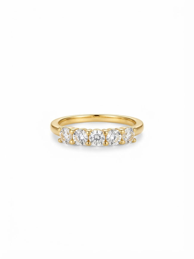 Anello 5 Zirconi