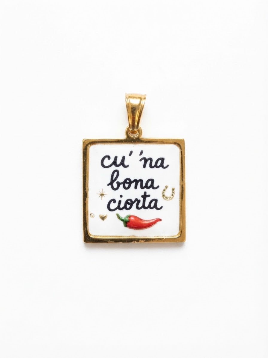 Ciondolo Cu’ ‘Na Bona Ciorta 🌶️✨