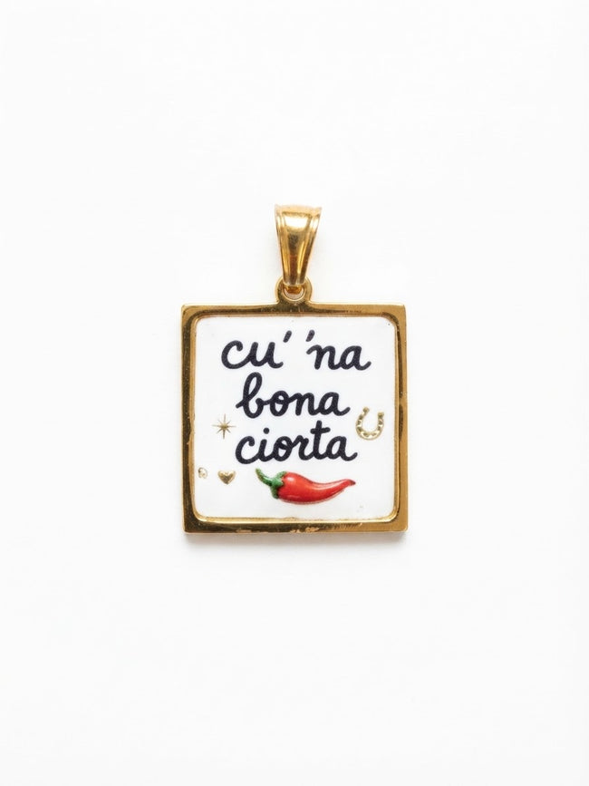 Ciondolo Cu’ ‘Na Bona Ciorta 🌶️✨