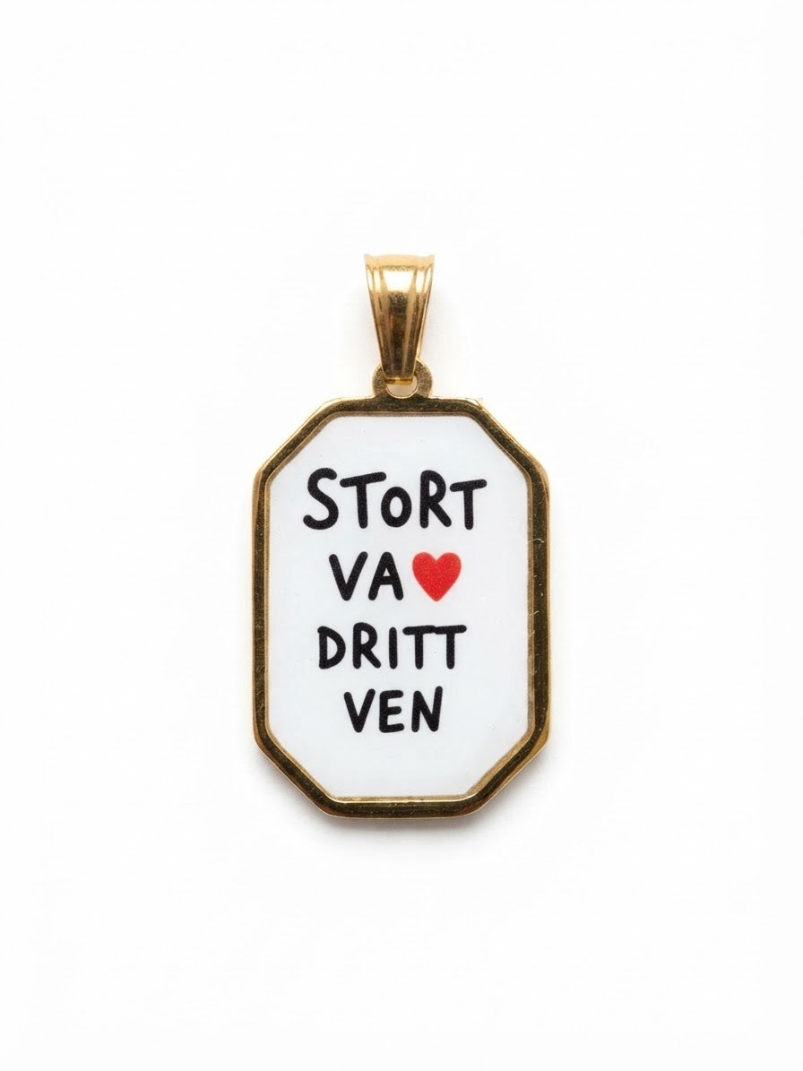 Ciondolo Stort Va ❤️ Dritt Ven