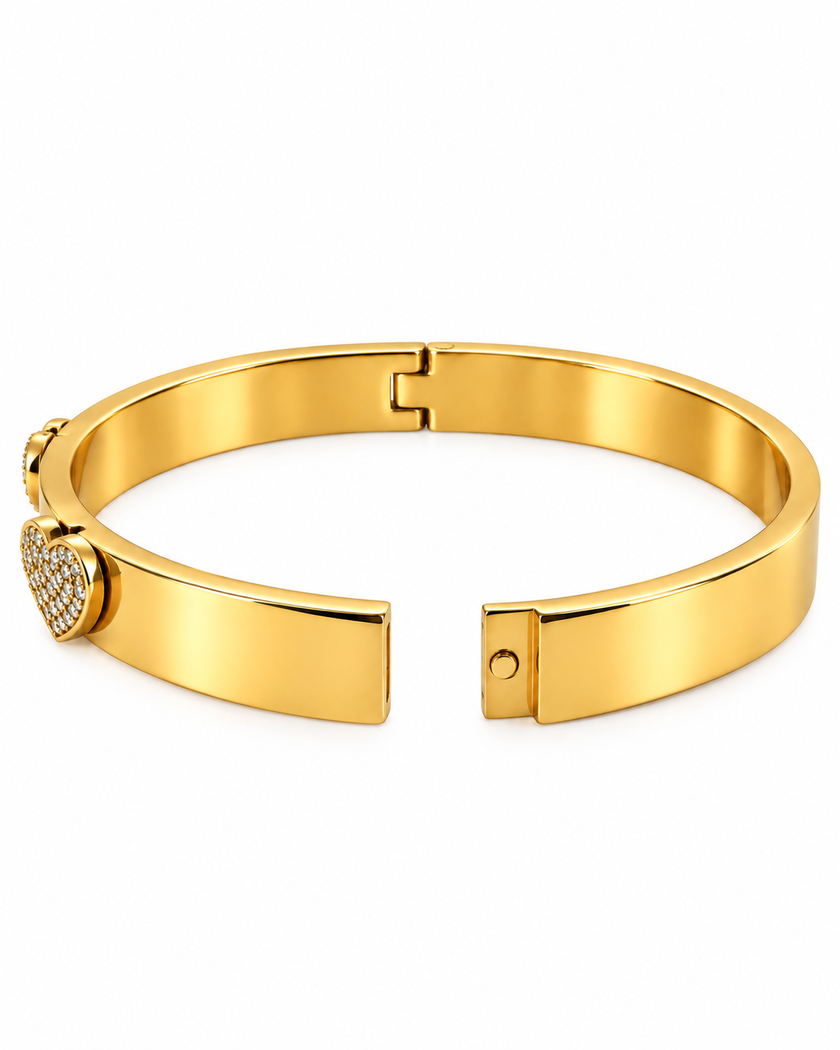 Bracciale Rigido Cuori