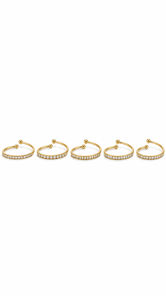Set Fedine Con Strass