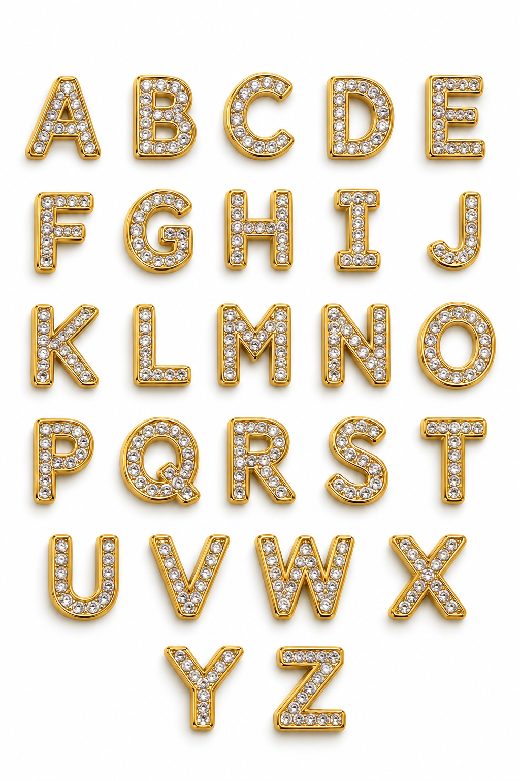 Lettere Con Strass Bracciale My Letter