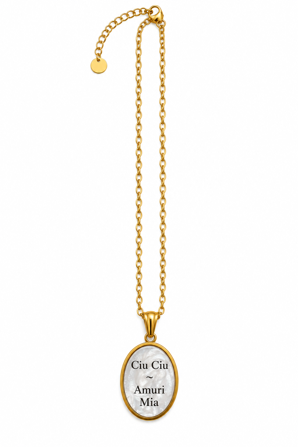 Collana Con Ciondolo Ciu Ciu Amuri Mia