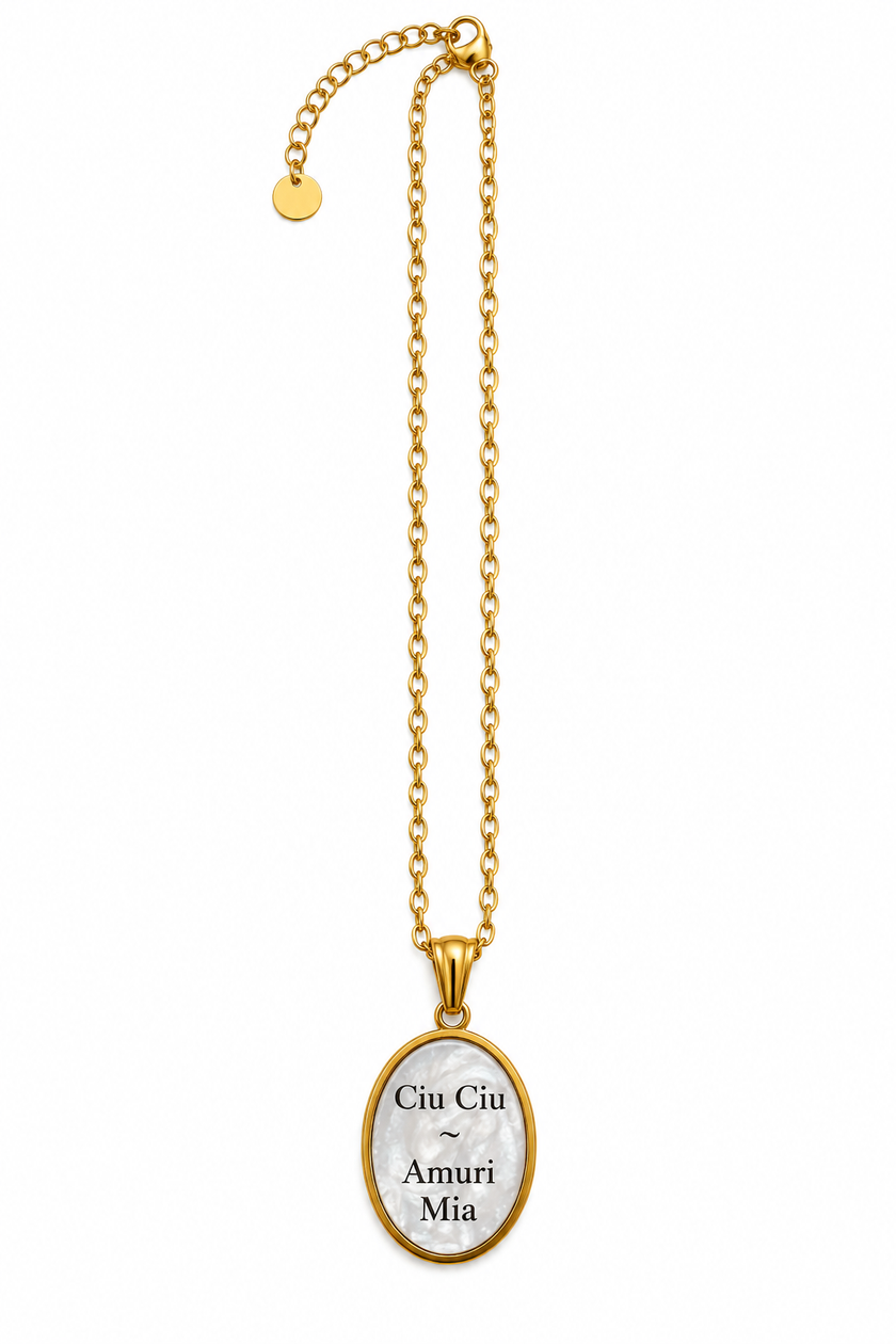 Collana Con Ciondolo Ciu Ciu Amuri Mia