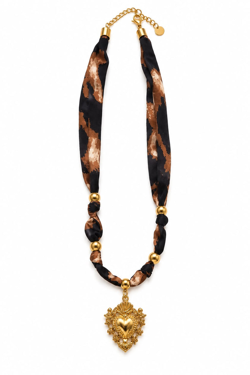 Collana Foulard Cuore