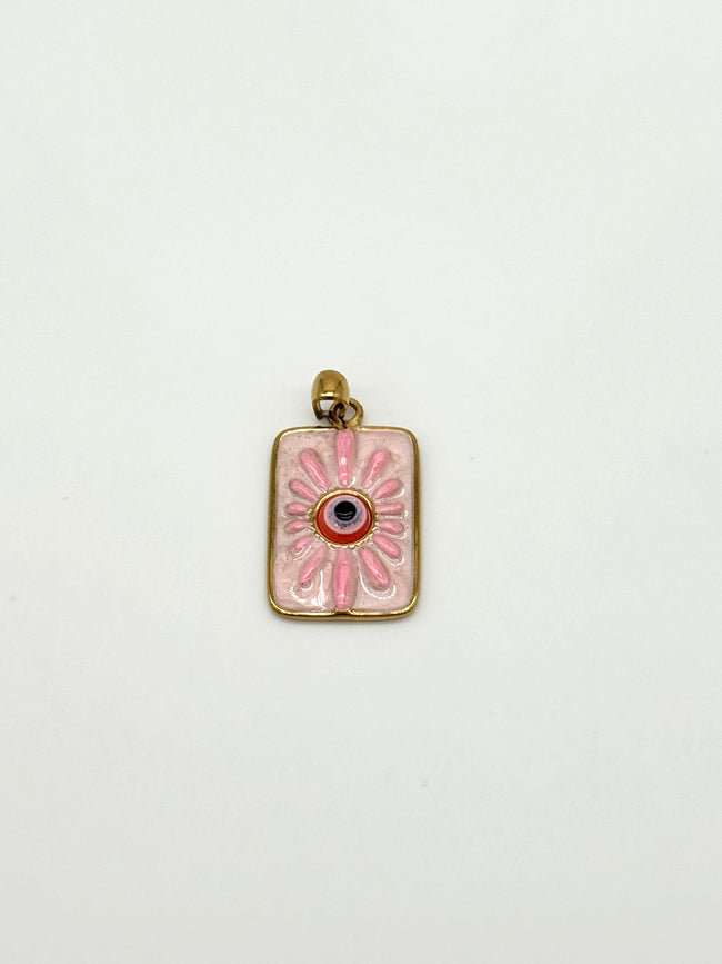 Ciondolo Occhio Greco Rosa